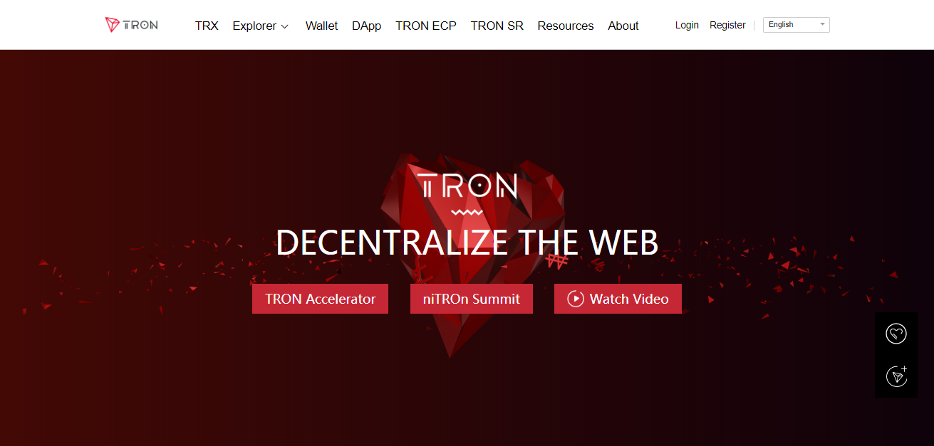 Tron Homepage